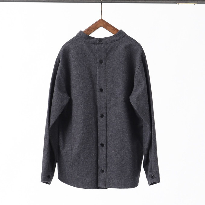 Popelin ポペリン<br>ハイネックフランネルシャツ<br>Mod.17.3