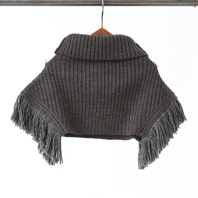 eLfinFolk エルフィンフォルク<br>Rib knit Knights cape<br>elf-232K34