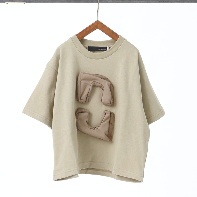 NUNUFORME ヌヌフォルム<br>24-nf19-916-505<br>3D nu ロゴT