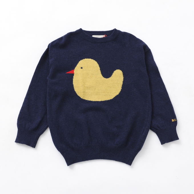 〈残り6-7Yのみ〉BOBOCHOSES<br>ボボショセス<br>Rubber Duck intarsia jumper<br>223AC113