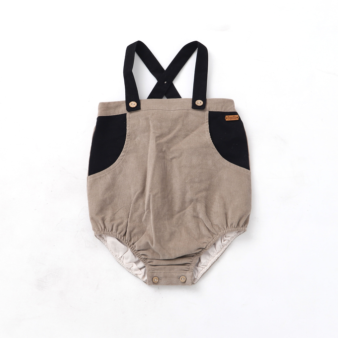 Popelin ポペリン<br>Babyコーデュロイサロペット Graige<br>Mod.7.2