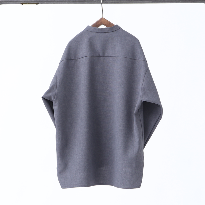 MOUN TEN. マウンテン<br>polyester canapa pocket shirt<br>MS26-1106g