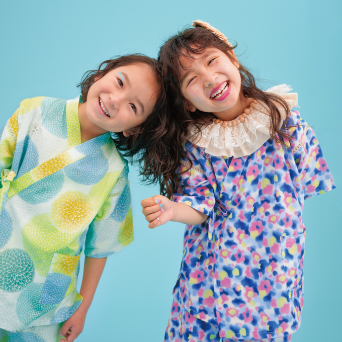 PARK × BOTAN × WA・KKA<br>コラボ 子ども甚平<br>【5/30発売 COCOKIDS magazine掲載商品】