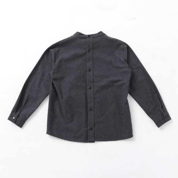 Popelin ポペリン<br>ハイネックフランネルシャツ<br>Mod.17.3