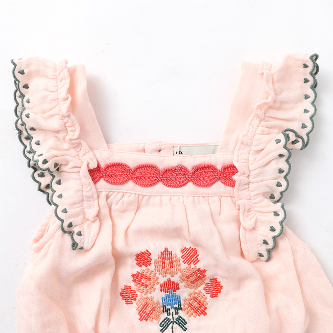 piupiuchic<br>ピウピウチック<br>BABY刺繍ロンパース<br>AW23.FSH2302