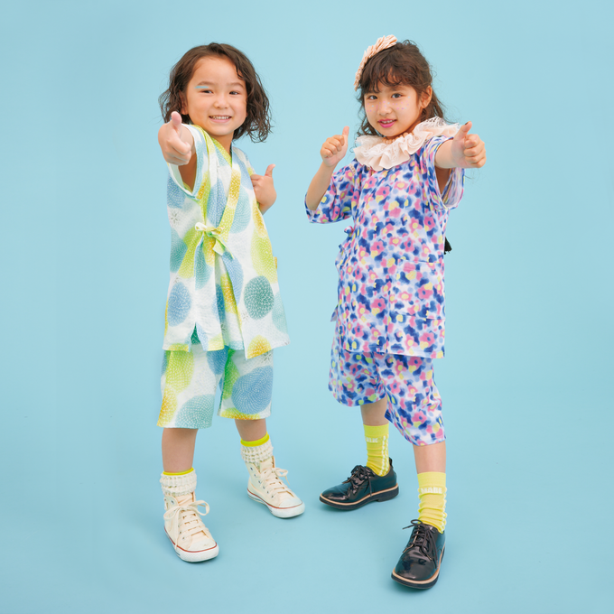 PARK × BOTAN × WA・KKA<br>コラボ 子ども甚平<br>【5/30発売 COCOKIDS magazine掲載商品】