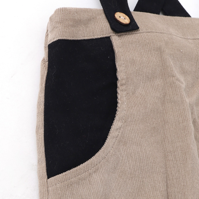 Popelin ポペリン<br>Babyコーデュロイサロペット Graige<br>Mod.7.2