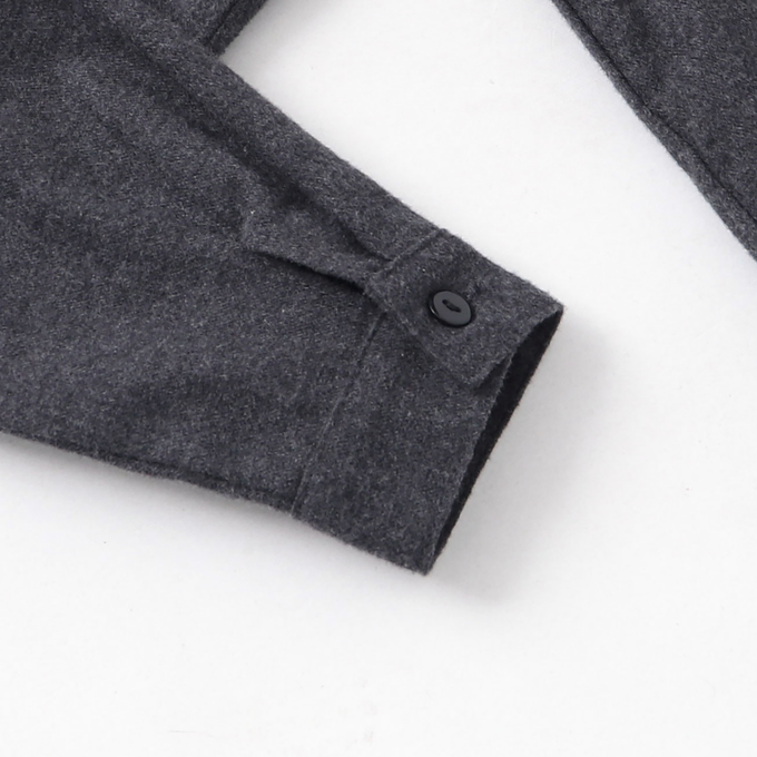 Popelin ポペリン<br>ハイネックフランネルシャツ<br>Mod.17.3