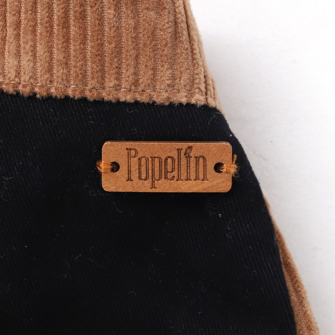 Popelin ポペリン<br>Babyコーデュロイサロペット Brown<br>Mod.7.1