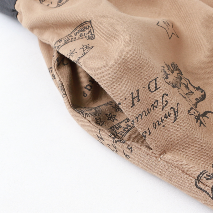 eLfinFolk エルフィンフォルク<br>AuRora tarina printed Suspenders pants<br>elf-232F04