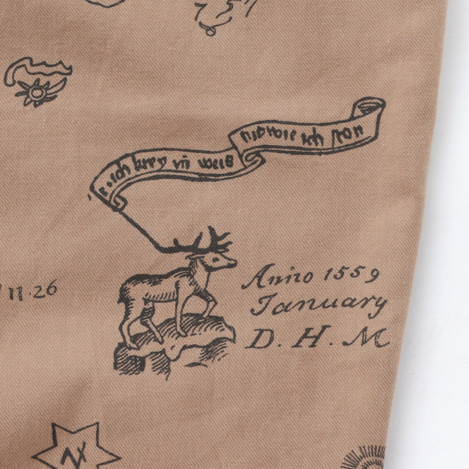 eLfinFolk エルフィンフォルク<br>AuRora tarina printed Suspenders pants<br>elf-232F04