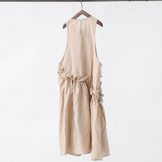 TOBOGGAN<br> トボガン<br>docking dress-long frill vest