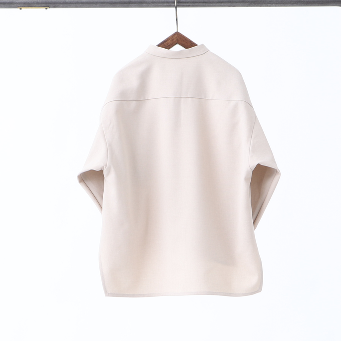 MOUN TEN. マウンテン<br>polyester canapa pocket shirt<br>MS26-1106g