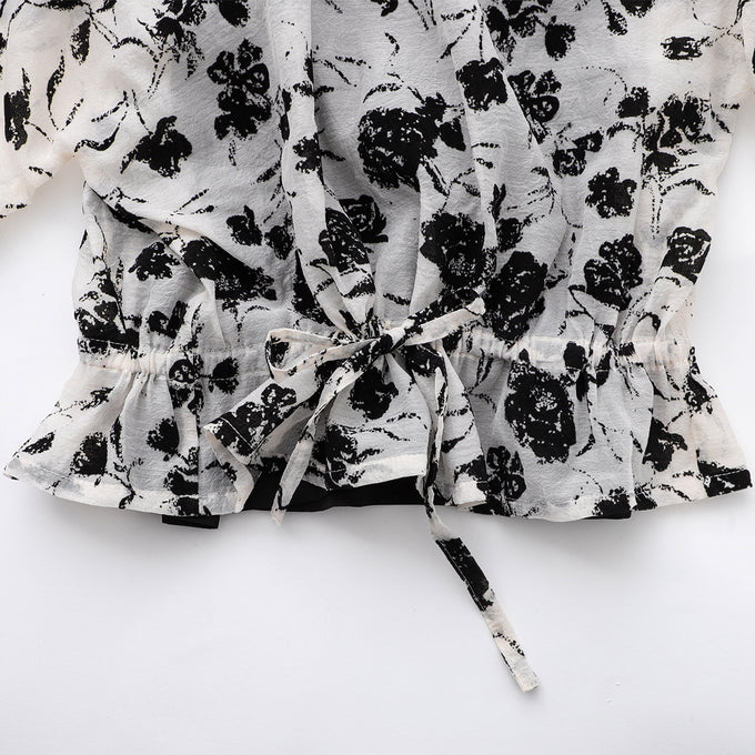 TOBOGGAN<br> トボガン<br>sheer blouse