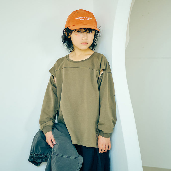 toboggan<br> トボガン<br>スリットロングスリーブTEE