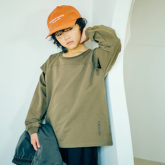 toboggan<br> トボガン<br>スリットロングスリーブTEE