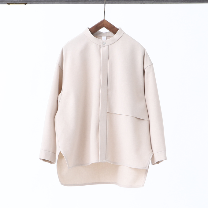 MOUN TEN. マウンテン<br>polyester canapa pocket shirt<br>MS26-1106g