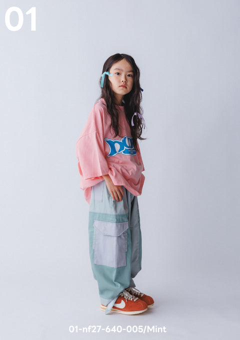 NUNUFORME<br> ヌヌフォルム<br>【27ssご予約 1月入荷予定】<br>トリコロールカーゴパンツ<br>01-nf27-640-005