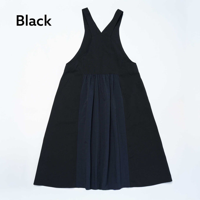 NUNUFORME<br> ヌヌフォルム<br>【27ssご予約 1月入荷予定】<br>ミックスエプロンワンピース<br>02-nf27-445-009