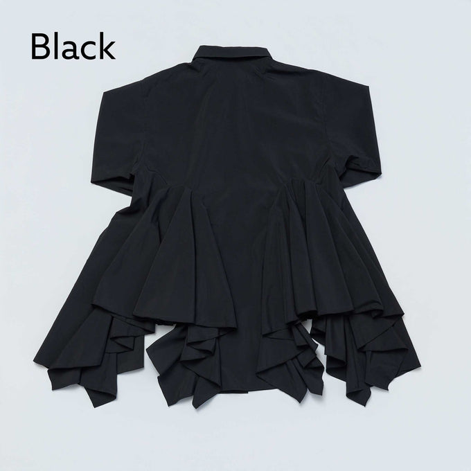 NUNUFORME<br> ヌヌフォルム<br>【27ssご予約 1月入荷予定】<br>マチフリルブラウス<br>07-nf27-404-034