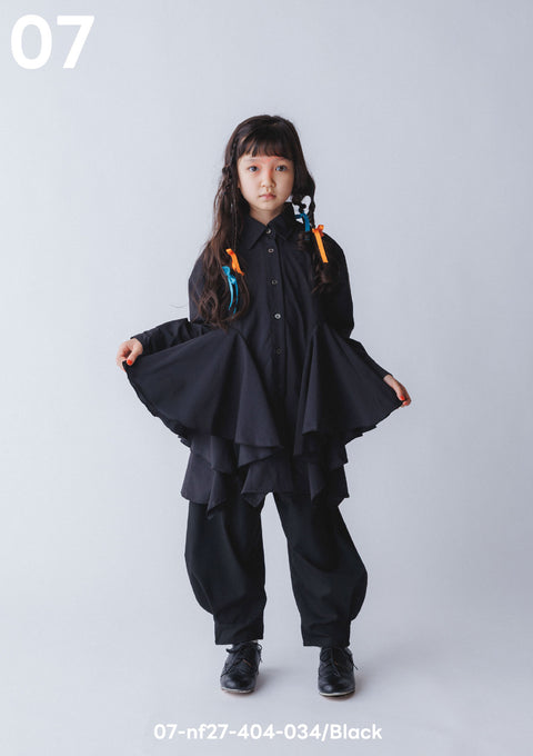 NUNUFORME<br> ヌヌフォルム<br>【27ssご予約 1月入荷予定】<br>マチフリルブラウス<br>07-nf27-404-034