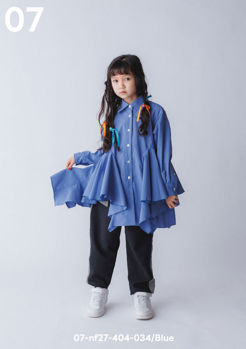 NUNUFORME<br> ヌヌフォルム<br>【27ssご予約 1月入荷予定】<br>マチフリルブラウス<br>07-nf27-404-034