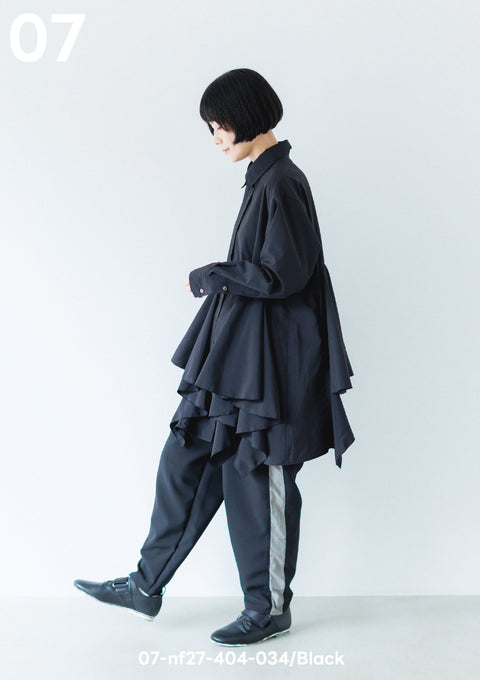 NUNUFORME<br> ヌヌフォルム<br>【27ssご予約 1月入荷予定】<br>マチフリルブラウス<br>07-nf27-404-034