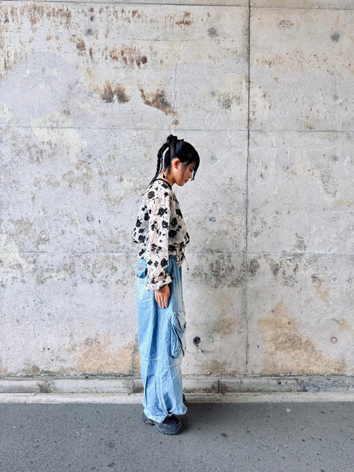 TOBOGGAN<br> トボガン<br>sheer blouse