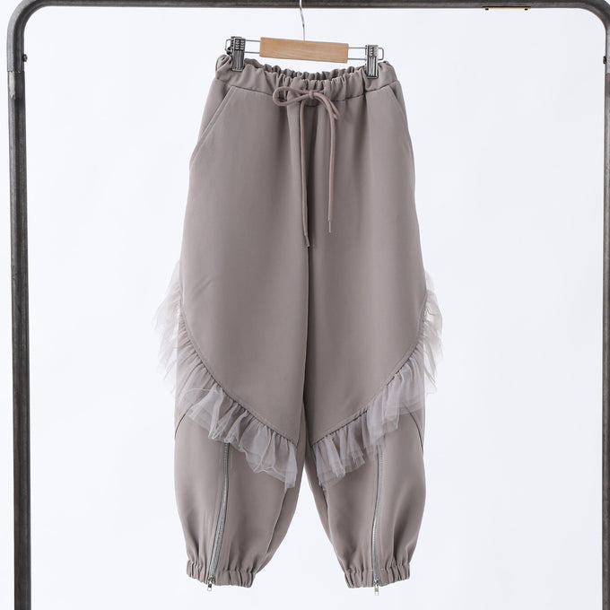 TOBOGGAN<br> トボガン<br>frill zip pants