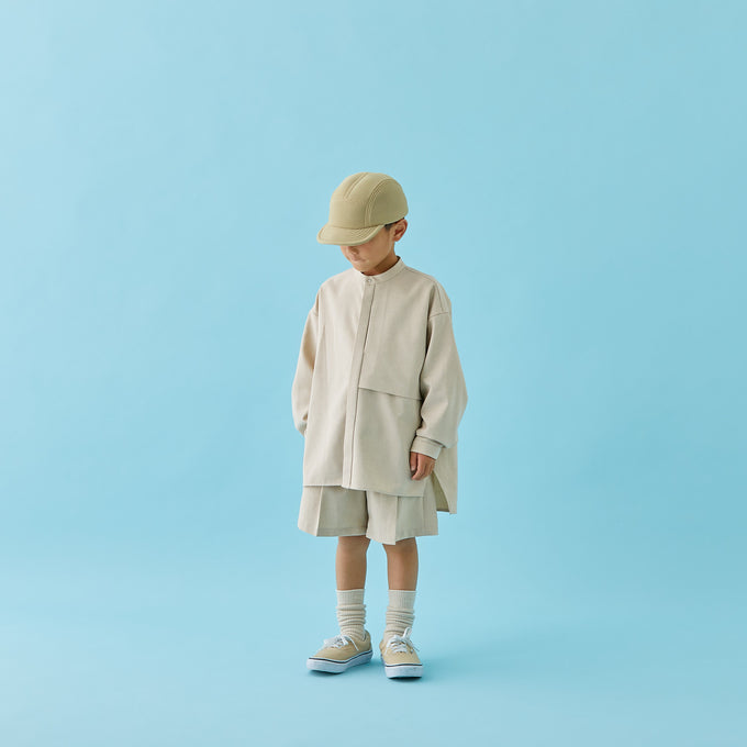 MOUN TEN. マウンテン<br>polyester canapa pocket shirt<br>MS26-1106g