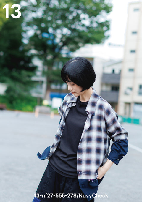 NUNUFORME<br> ヌヌフォルム<br>【27ssご予約 1月入荷予定】<br>チェンジシャツ<br>13-nf27-555-278