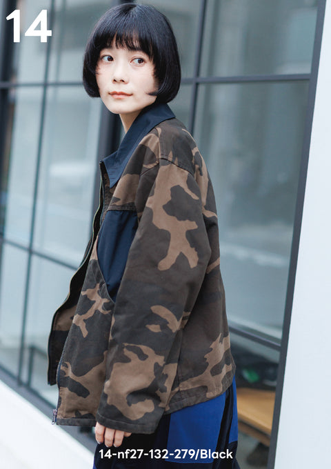 NUNUFORME<br> ヌヌフォルム<br>【27ssご予約 1月入荷予定】<br>ヒドンポケットブルゾン<br>14-nf27-132-279