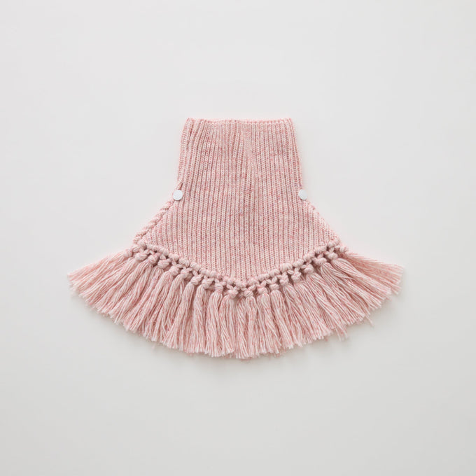 eLfinFolk <br>エルフィンフォルク<br>【26awご予約9月入荷予定】<br>Nep Yarn Rib Knit Cape<br>16_elf-262K27