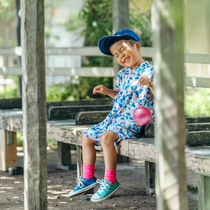 PARK × BOTAN × WA・KKA<br>コラボ 子ども甚平<br>【5/30発売 COCOKIDS magazine掲載商品】