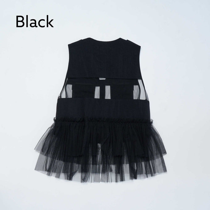 NUNUFORME<br> ヌヌフォルム<br>【27ssご予約 2月入荷予定】<br>アーミーフリルベスト<br>19-nf27-300-015