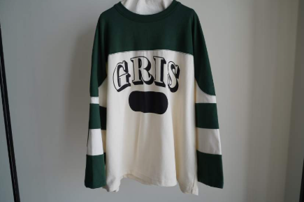 GRIS<br>グリ<br>【26awご予約 8月末入荷予定】<br>Foot Ball L/S T-shirt<br>GR26AW-CU0015
