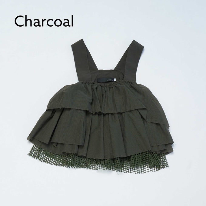 NUNUFORME<br> ヌヌフォルム<br>【27ssご予約 2月入荷予定】<br>レイヤードフリルビスチェ<br>21-nf27-559-025