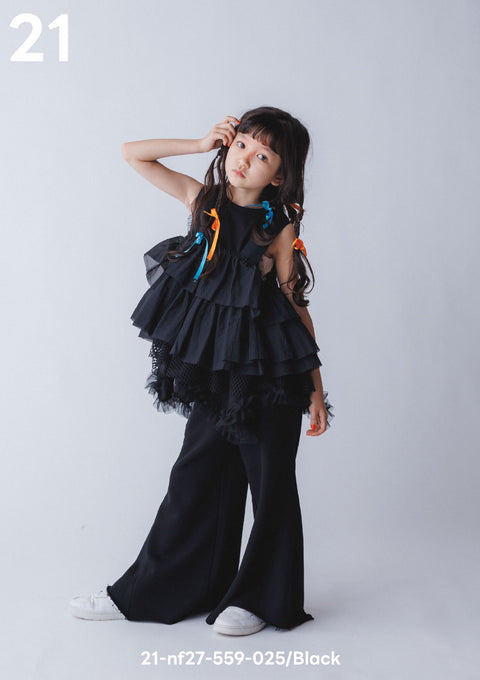 NUNUFORME<br> ヌヌフォルム<br>【27ssご予約 2月入荷予定】<br>レイヤードフリルビスチェ<br>21-nf27-559-025