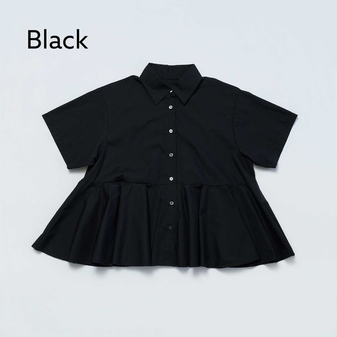 NUNUFORME<br> ヌヌフォルム<br>【27ssご予約 2月入荷予定】<br>ペプラムブラウス<br>22-nf27-554-035