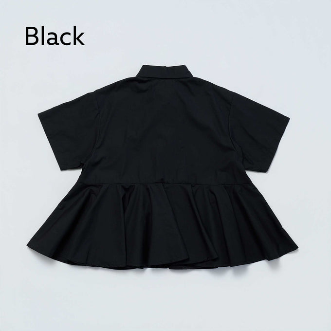 NUNUFORME<br> ヌヌフォルム<br>【27ssご予約 2月入荷予定】<br>ペプラムブラウス<br>22-nf27-554-035