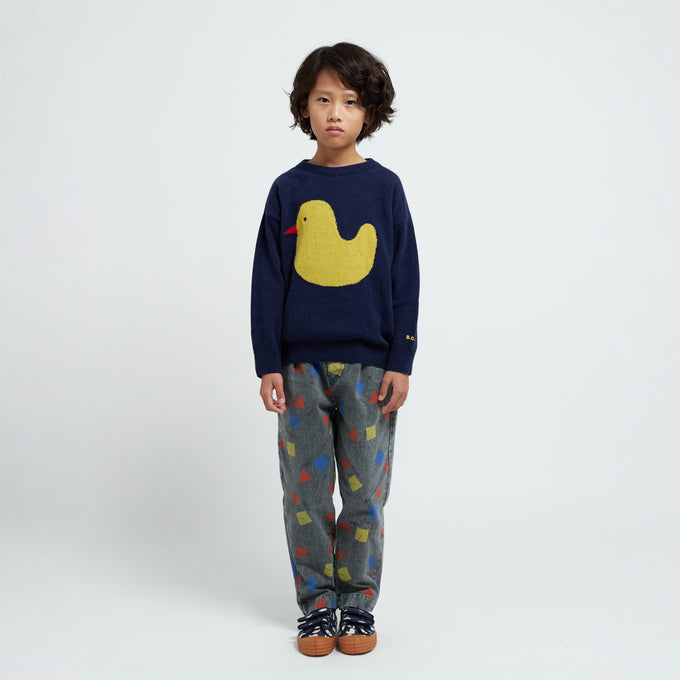 〈残り6-7Yのみ〉BOBOCHOSES<br>ボボショセス<br>Rubber Duck intarsia jumper<br>223AC113