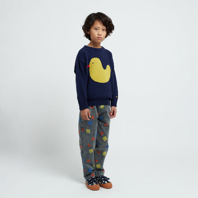 〈残り6-7Yのみ〉BOBOCHOSES<br>ボボショセス<br>Rubber Duck intarsia jumper<br>223AC113