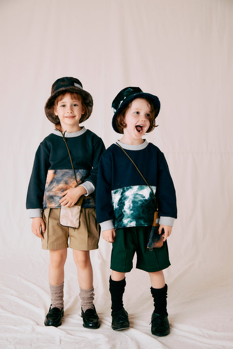 AU CLAIR DE LA LUNE<br>オークレール<br>リフレクションスウェットTOP<br>CU-2324-2