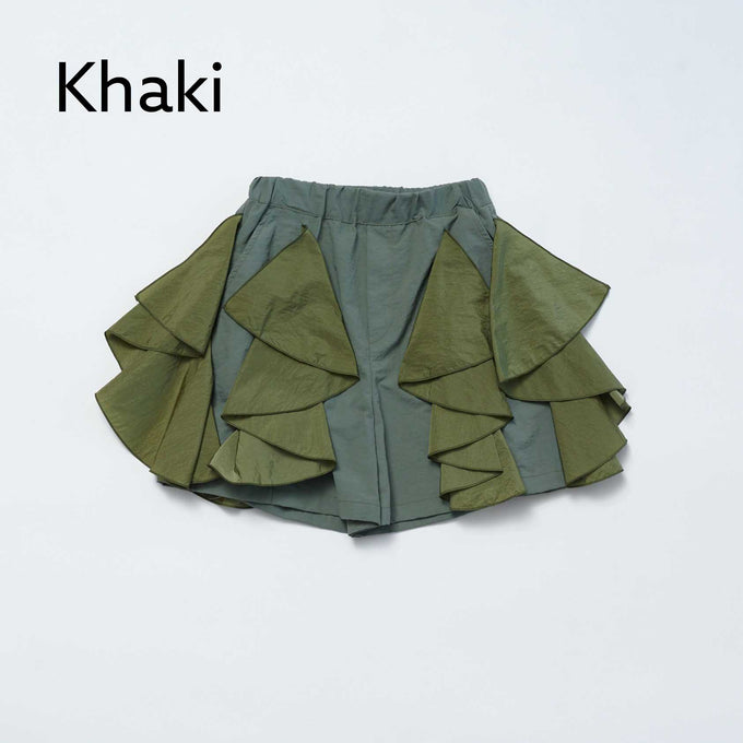 NUNUFORME<br> ヌヌフォルム<br>【27ssご予約 2月入荷予定】<br>フリルショートパンツ<br>24-nf27-658-043