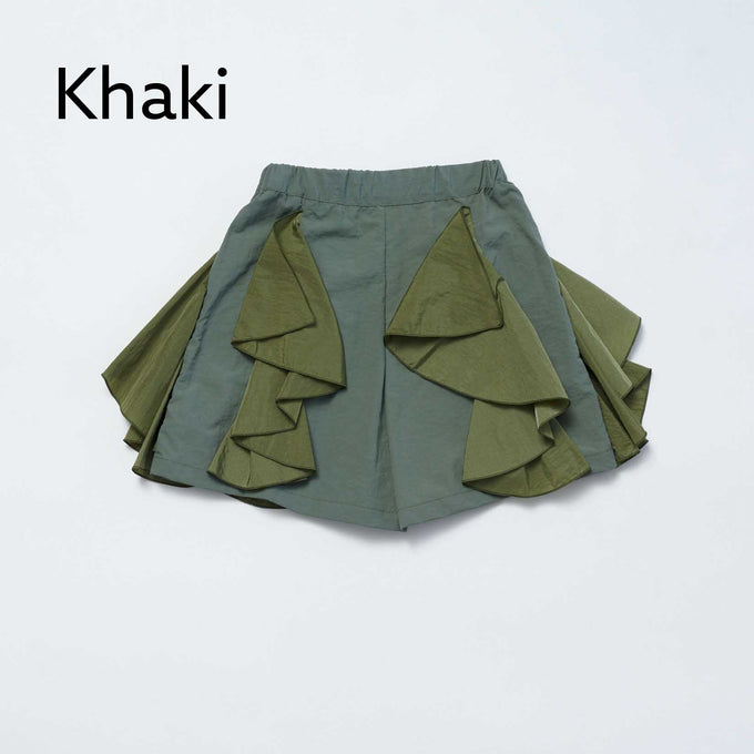 NUNUFORME<br> ヌヌフォルム<br>【27ssご予約 2月入荷予定】<br>フリルショートパンツ<br>24-nf27-658-043