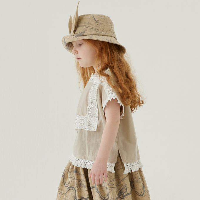 eLfinFolk エルフィンフォルク<br>Cotton lawn Lace Tops<br>elf-241F47/F48