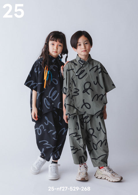NUNUFORME<br> ヌヌフォルム<br>【27ssご予約 2月入荷予定】<br>半袖サークルシャツ<br>25-nf27-529-268
