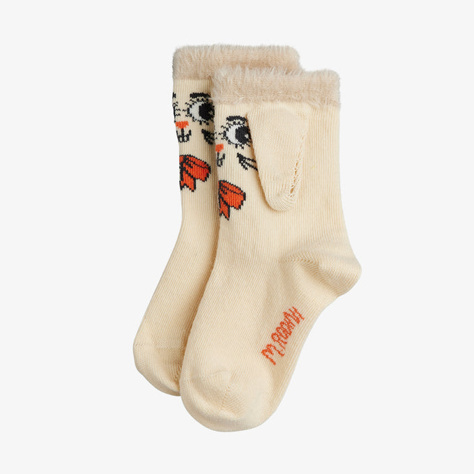 minirodini <br>ミニロディーニ<br>Rabbit 1-pack ear socks<br>26760111