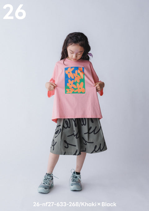 NUNUFORME<br> ヌヌフォルム<br>【27ssご予約 2月入荷予定】<br>うねうねロゴショートパンツ<br>26-nf27-633-268