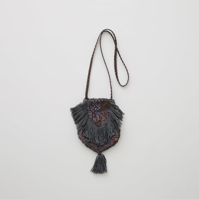 eLfinFolk <br>エルフィンフォルク<br>【26awご予約9月入荷予定】<br>Paisly Boa Pochette<br>26_elf-262A43